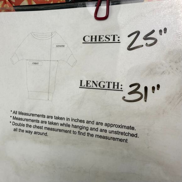 Suzanne Betro Top Women 2X Orange Pleated Hearts Print Tunic Blouse Valentines - Picture 8 of 9